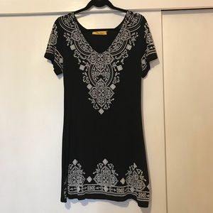 Pure Intent black & white dress - sz XL